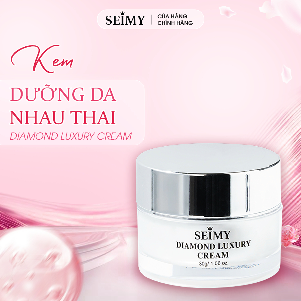Kem dưỡng da mặt nhau thai Seimy - Diamond Luxury Cream 30g