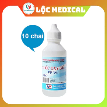 Lốc 10 Chai Nước Oxy Già VP 3%