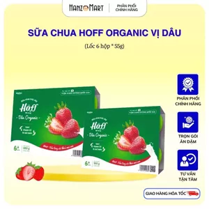 Sữa chua trái cây HOFF - vị dâu (lốc 6 hộp * 55gr) - hanzo2009