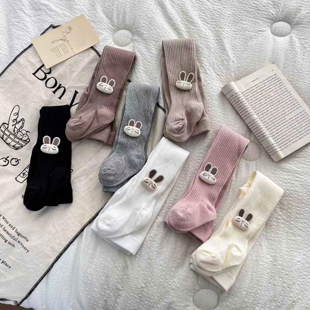 Quần Tất Hàn Cho Bé Gái Họa Tiết Xinh Xắn Đáng Yêu Thỏ Nơ Carot Nhà Liena's Closet