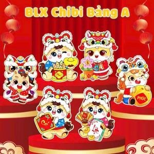 Combo 10 Bao Lì Xì Hoạt Hình Chibi BỐ KHỦNG LONG Hơn 100 Mẫu Chipi Phản Quang Mẫu Con Ngựa 2026 Dễ Thương