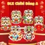 Combo 10 Bao Lì Xì Hoạt Hình Chibi BỐ KHỦNG LONG Hơn 100 Mẫu Chipi Phản Quang Mẫu Con Ngựa 2026 Dễ Thương