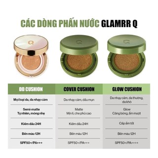 Phấn nước Glamrr Q LONG WEAR DD cushion glamrr q kiềm dầu căng bóng - Kosmi Beauty