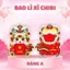 Combo 10 Bao Lì Xì Hoạt Hình Chibi BỐ KHỦNG LONG Hơn 100 Mẫu Chipi Phản Quang Mẫu Con Ngựa 2026 Dễ Thương