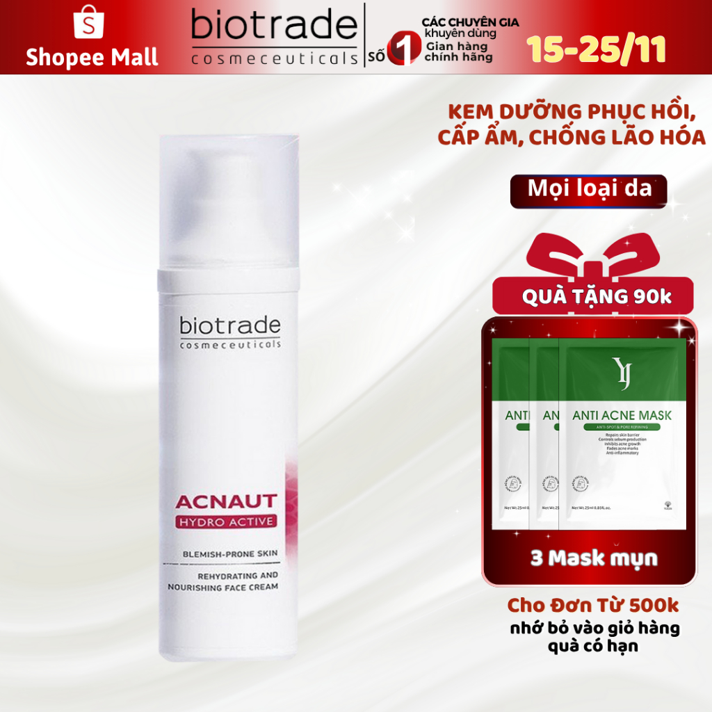 Kem Dưỡng Ẩm Biotrade Acnaut Hydro Active Cream cho mọi loại da 60ml ...