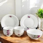Bộ bàn ăn sứ 20 sản phẩm Minh Châu  bộ chén đĩa cao cấp in hoa truyền thống sang trọng tinh tế bền đẹp — ảnh 4