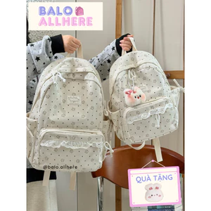 BaLo (XINHXINH) Balo Vải Nhung Nữ Cute BL174