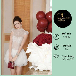 Váy ren kim sa xinh xỉu Eva hamichi