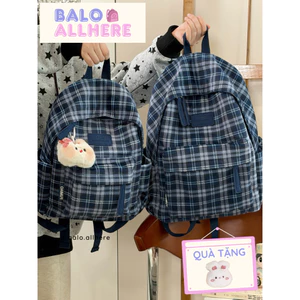 BaLo (XINHXINH) [ORDER] Balo Đi Học Kẻ Caro BL224
