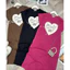Váy suông rộng dáng dài cộc tay Đầm bầu chubby bigsize mặc nhà đi chơi xinh họa tiết trái tim to đính nơ T1373G