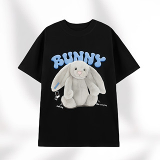 Áo Thun, Áo Phông Unisex Tay Lỡ  Mã TN BUNNY Chất Cotton Mềm Mịn Co Dãn Thoáng Mát Form Rộng