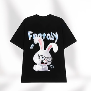 Áo Thun, Áo Phông Unisex Tay Lỡ  Mã TN BUNNY Chất Cotton Mềm Mịn Co Dãn Thoáng Mát Form Rộng