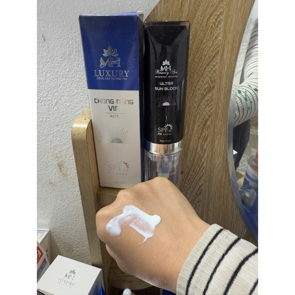 Thiết kế của Kem Chống Nắng Vip MH Luxury SPF 50+ Bảo Vệ Da