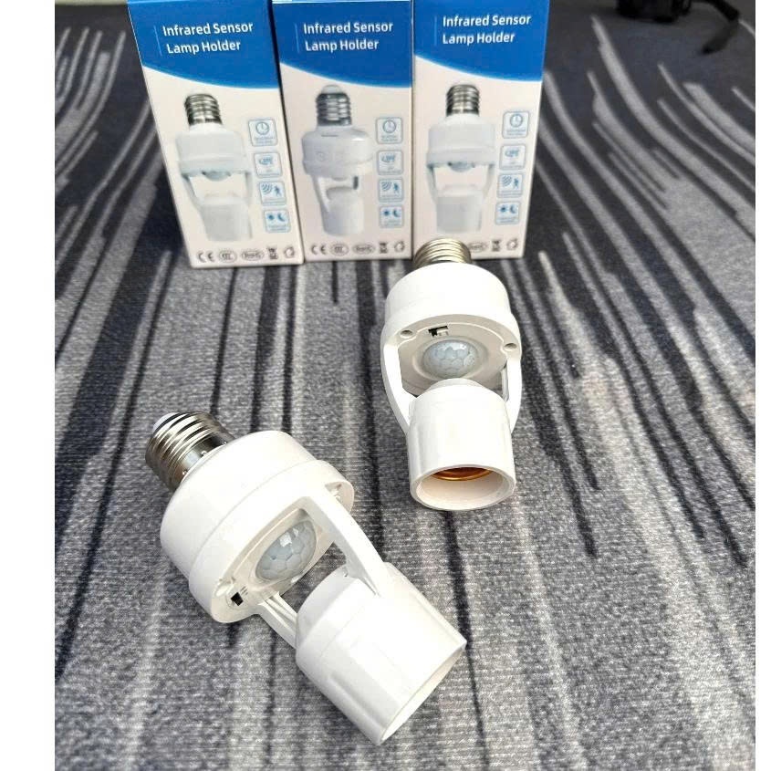 Đui Đèn Treo Cảm Ứng Thông Minh Hồng Ngoại E27, Đuôi Đèn E27 110-240V Có Cảm Biến Chuyển Động