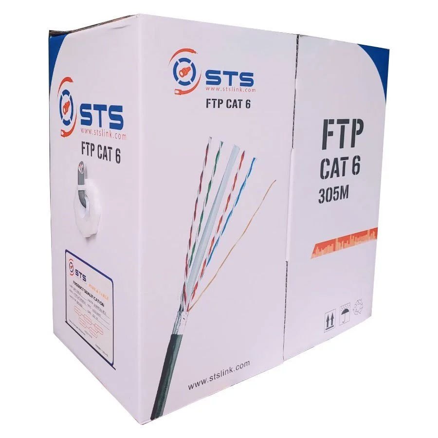 Cuộn 100m 200m 305m Cáp mạng Cat6 chống nhiễu FTP, cáp lan, dây lan ...