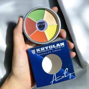 Triệt Sắc Kryolan Concealer Circle – Full Size 6 Ô – Che Khuyết Điểm, Trung Hòa Sắc Tố, Chuyên Makeup Studio