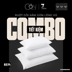[Eco. choice] Ruột Gối Nằm Gòn Lông Vũ Gòn Bedding Tiêu Chuẩn Khách Sạn 5* 50x70 cm | 40x60 cm | 35x50 cm