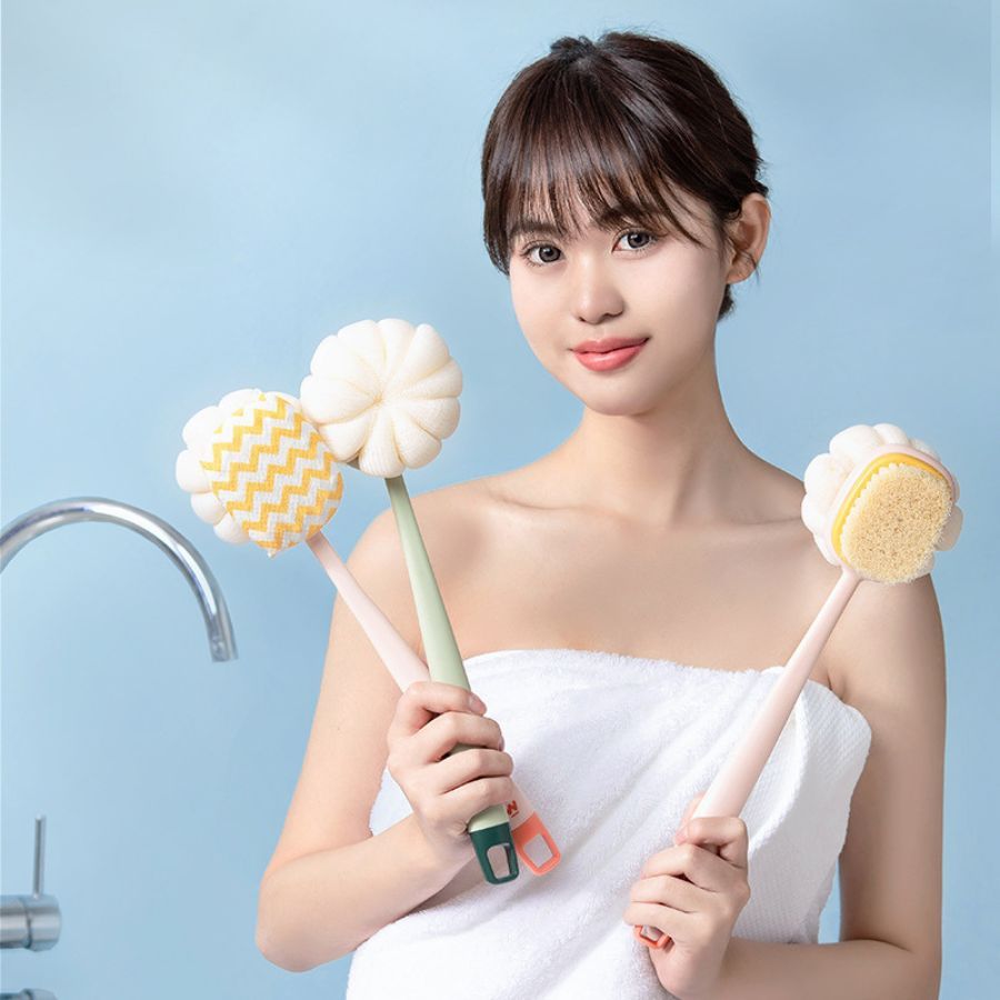 Cây Cọ chà lưng 2 đầu, Bông tắm chà lưng hai đầu 1986 Loại Tốt