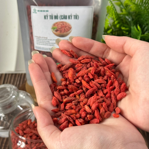 Kỷ Tử Đỏ Loại 1 Đức Thiện (Câu Kỷ Tử) (Khô, Sạch, Thơm) - Trà, Ngâm Rươu, Cải Thiện Sinh Lý, Đẹp Da