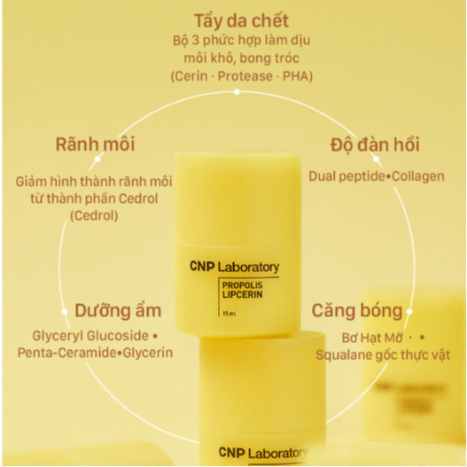 Son Dưỡng CNP Laboratory Propolis Lipcerin 15ml COCOLUX
