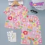 Bộ tole lanh tay ngắn quần dài bé gái,áo cài nút trước có nơ 10-42kg - Đồ bộ tole Flower