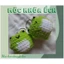 Móc khóa ếch tròn - handmade len - crochet - amigurumi
