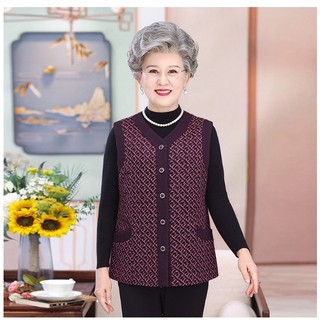 Áo Khoác Len Ghi Lê Cho Bà Cho Mẹ AL32
