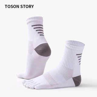 Vớ tất xỏ ngón nữ nam chạy bộ chạy trail leo núi TOSON STORY chống phồng rộp thoáng khí nhanh khô trekking hikking
