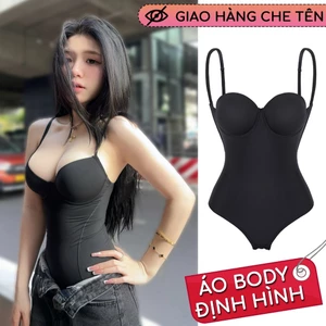 Shapewear bodysuit áo body định hình ôm body cup ngực đũng khuy cài gợi cảm mặc đi chơi, tiệc tùng