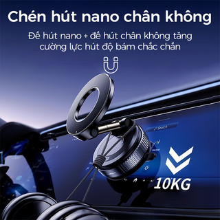 Giá đỡ điện thoại trên ô tô có nam châm, đế hút chân không, giá đỡ điện thoại có thể gấp lại, chuyên dụng cho việc dẫn