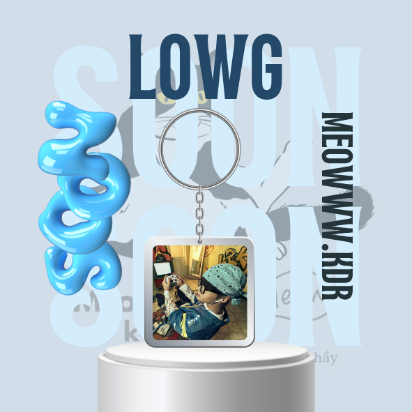móc khoá/ keyring rapper LowG / Low G , An Thần, Simp Gái 808,..