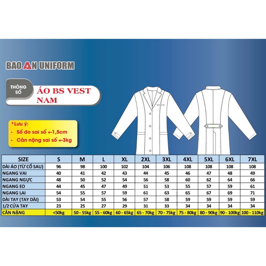 Áo Blouse Cổ Vest Tay Ngắn Nam Nữ – Vải Cotton Hàn Thoáng Mát, Form Chuẩn Bộ Y Tế
