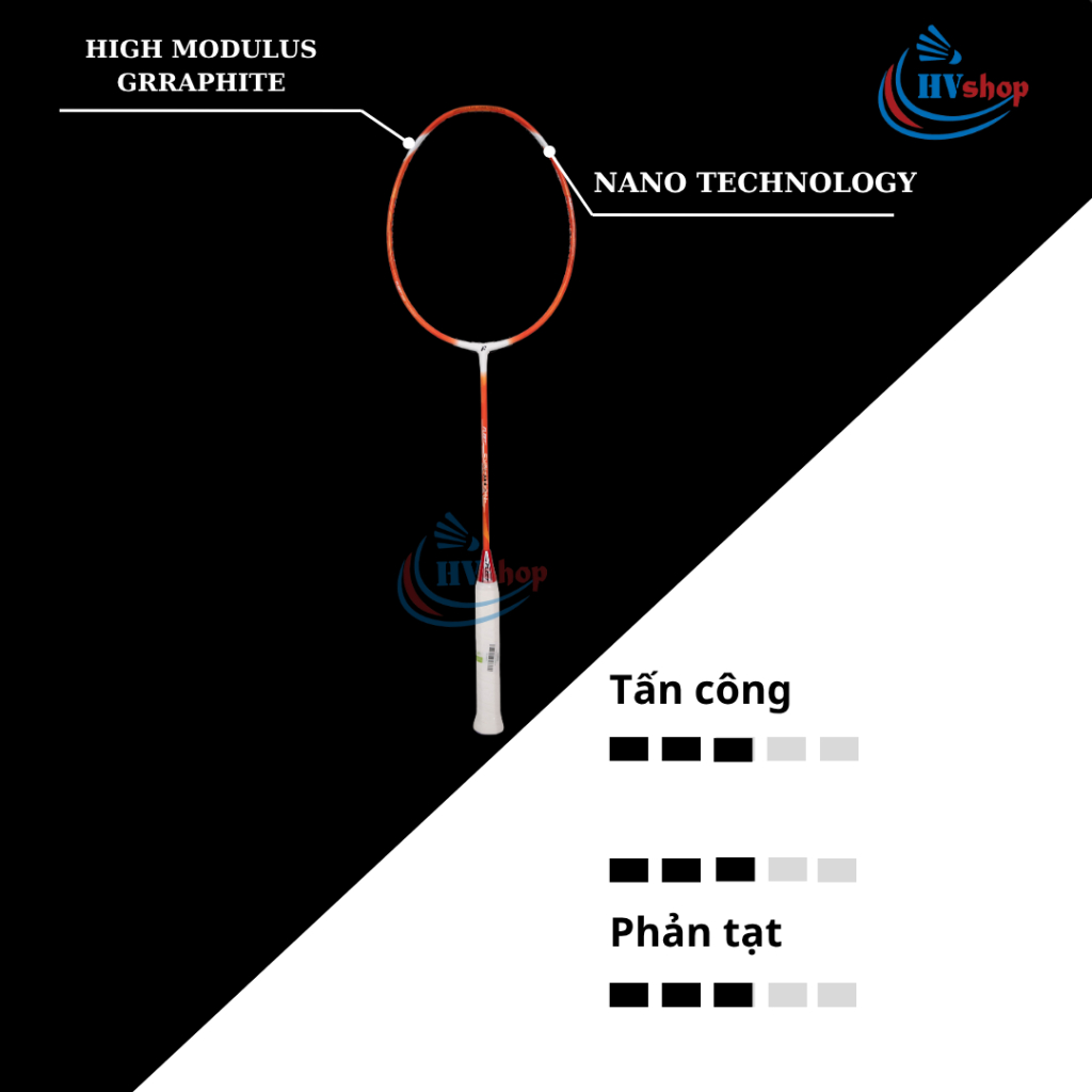 Vợt cầu lông Fleet Evolution chính hãng, tặng quà hấp dẫn, bảo hành 03 tháng - HVShop