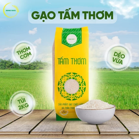 Gạo Tấm Thơm 2kg – Gạo Dẻo Vừa, Thơm Nhẹ, Cơm Mềm – Tấm Thơm Chọn Lọc Home Rice Việt Nam