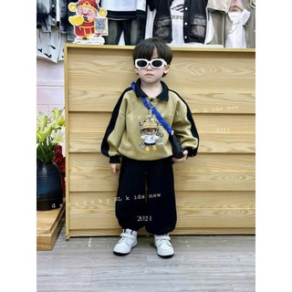 BỘ NỈ DA CÁ CÓ CỔ LABUBU