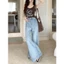 Quần Jean Loe Ống Rộng 33-37CM Nữ Lưng Cao Quần Jean Loe Nữ Bigsize Dài 95-100CM Ôm Eo Tôn Dáng BEU