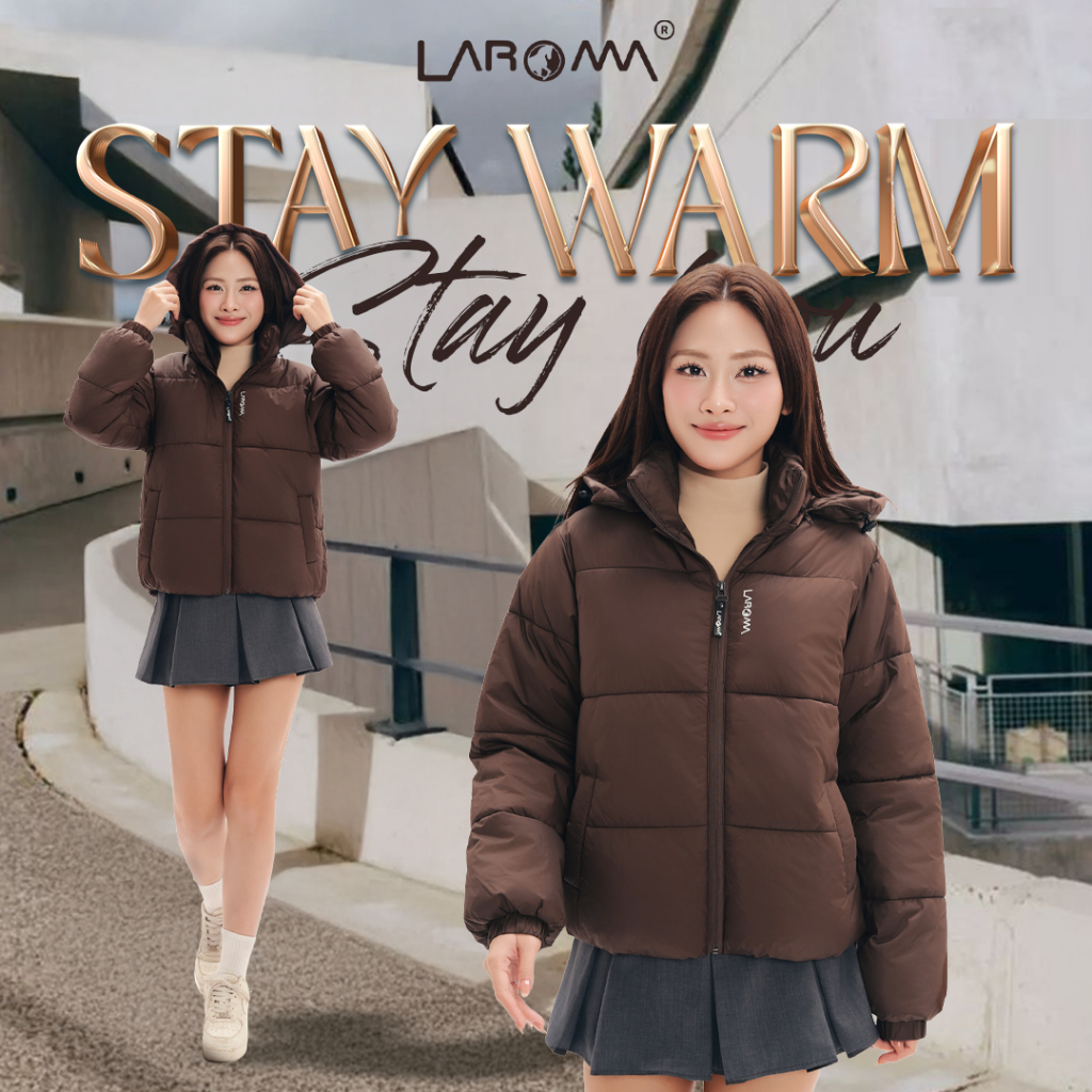 LAROMA Áo Phao Nữ Form Béo | Giữ Ấm Hoàn Hảo - Siêu Nhẹ - Phong Cách Thời Thượng