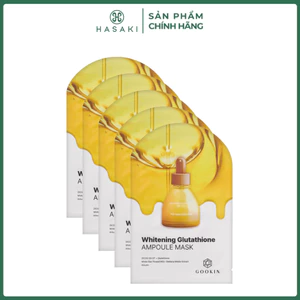 Combo 5 Mặt Nạ Gookin Glutathione Sáng Da Đều Màu 30ml Hasaki Chính Hãng