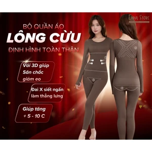 Bộ Giữ Nhiệt Lông Cừu Spandex EEMMA STORE MAKE YOUR BODY PERFECT AGAIN chữ X, Tích Nhiệt Sưởi Ấm Tử Cung Đốt Mỡ