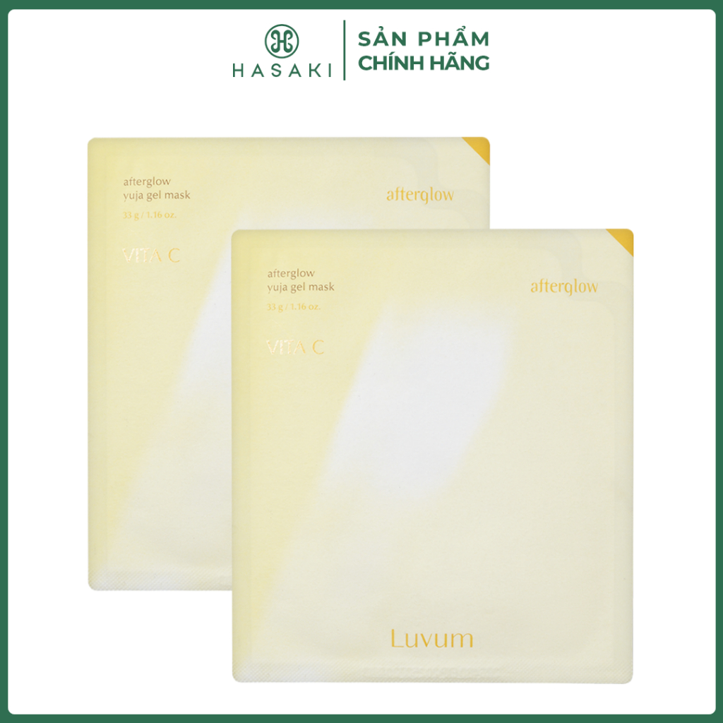 Combo 2 Mặt Nạ Thạch Luvum Quả Yuja Sáng Da Mờ Thâm 33g