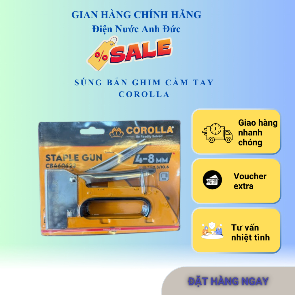 Máy bấm ghim gỗ cầm tay, súng bắn ghim gỗ cầm tay 3 trong 1 COROLLA ...
