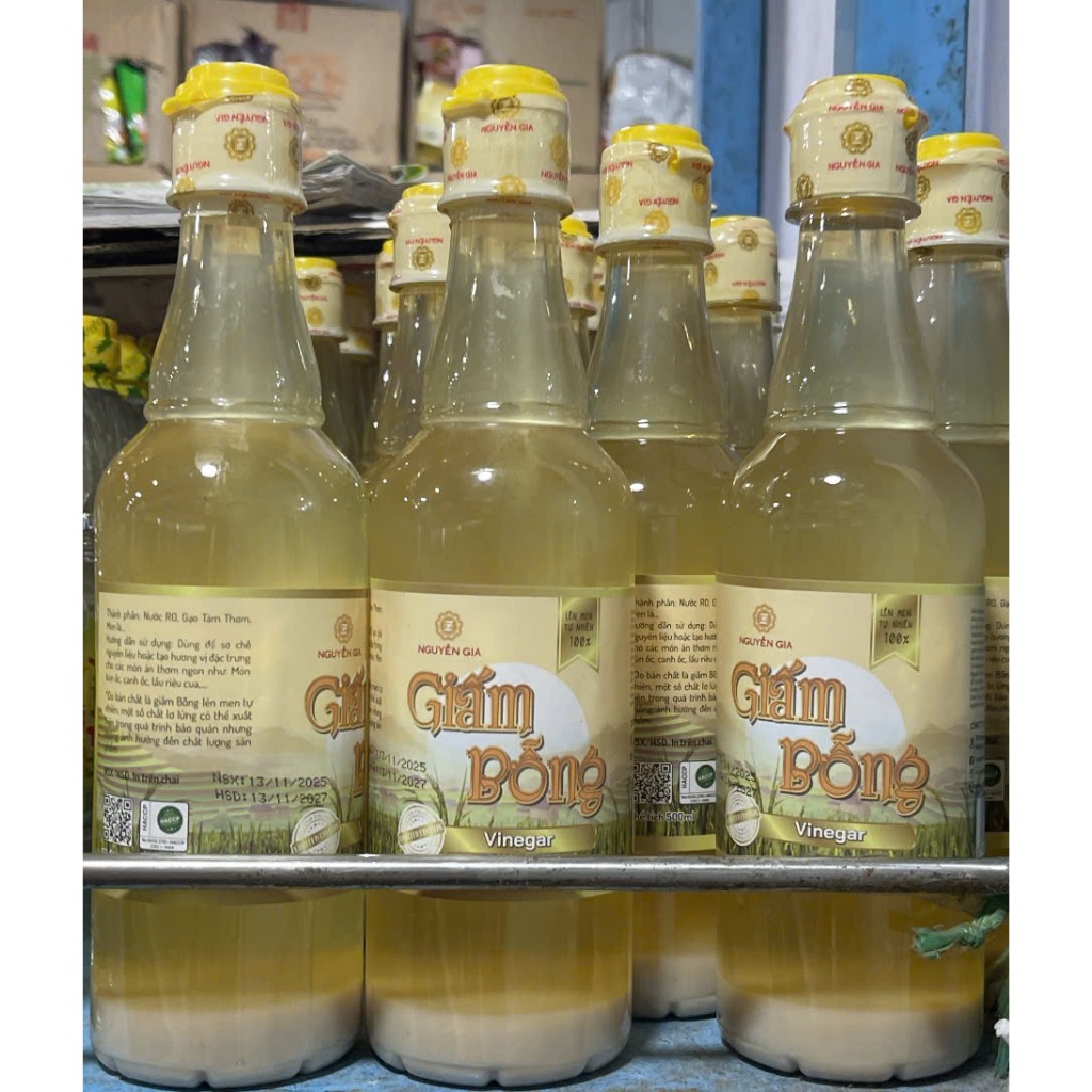 Giấm Bỗng Nguyễn Gia Lên Men Tự Nhiên 500ml / 1L NGG010