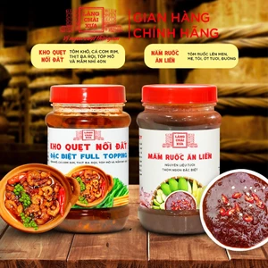 COMBO 2 MÓN gồm KHO QUẸT nồi đất 250g và MẮM RUỐC ĂN LIỀN 260G thơm ngon loại đặc biệt Làng Chài Xưa