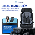 Ghế Ngồi Ô Tô Cho Trẻ Em 3-12 Tuổi BABYRO WING - Tiêu Chuẩn ECE-R44 Isofix - Đai An Toàn 5 Điểm - Lắp Đặt 2in1 Tiện Lợi — ảnh 4