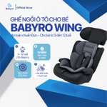 Ghế Ngồi Ô Tô Cho Trẻ Em 3-12 Tuổi BABYRO WING - Tiêu Chuẩn ECE-R44 Isofix - Đai An Toàn 5 Điểm - Lắp Đặt 2in1 Tiện Lợi — ảnh 2