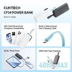 【Được chứng nhận CCC】CUKTECH Pin Dự Phòng 20000mAh Sạc Nhanh 40W – Tích Hợp Dây, Hỗ Trợ iP 38W / Xiaomi 33W —— CP24 — ảnh 2