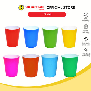 Ly uống nước 2 màu Tân Lập Thành Sản phẩm chất lượng, nhà nhà thịnh vượng, nhựa nguyên sinh an toàn