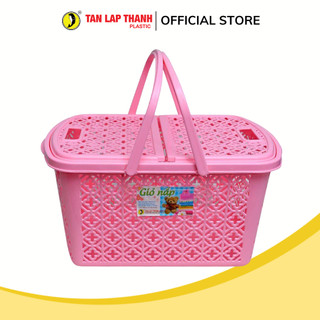 Giỏ nắp hoa nhựa Tân Lập Thành Sản phẩm chất lượng, nhà nhà thịnh vượng, bền chắc, tiện lợi