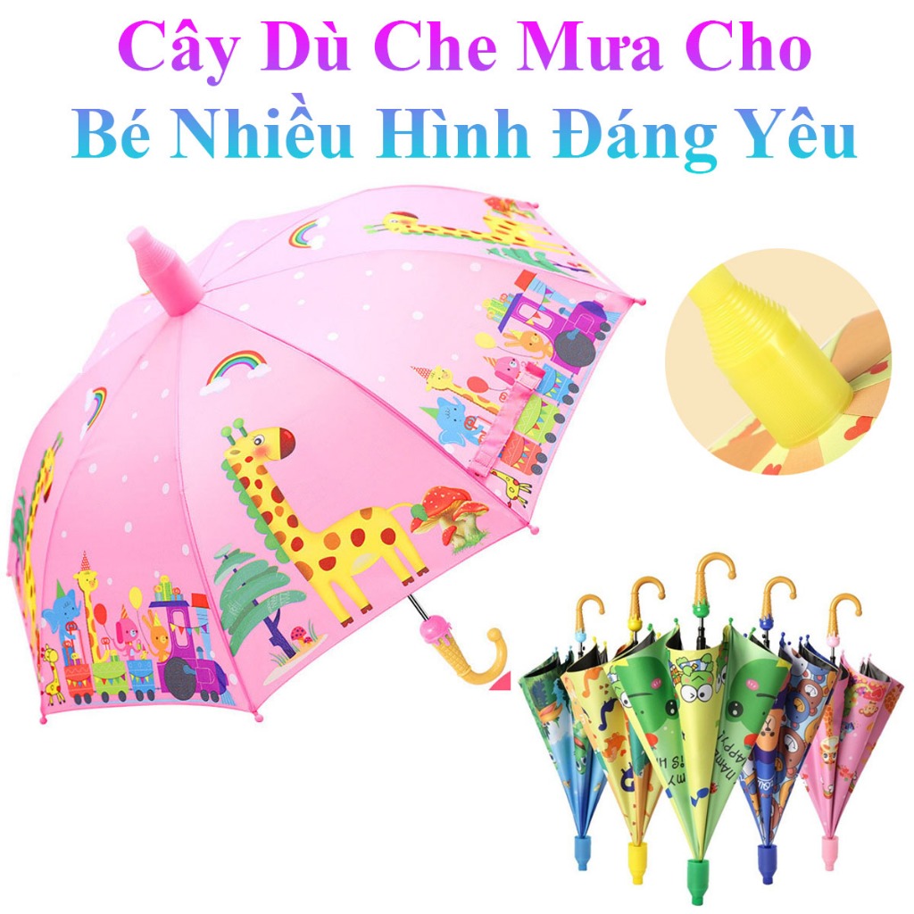 Cây Dù Che Mưa Cho Bé Nhiều Hình Siêu Đáng Yêu Thời Trang