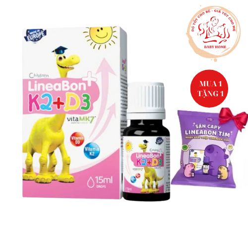 LineaBon vitamin D3 K2 - Hỗ trợ hấp thu canxi Lọ 15ml